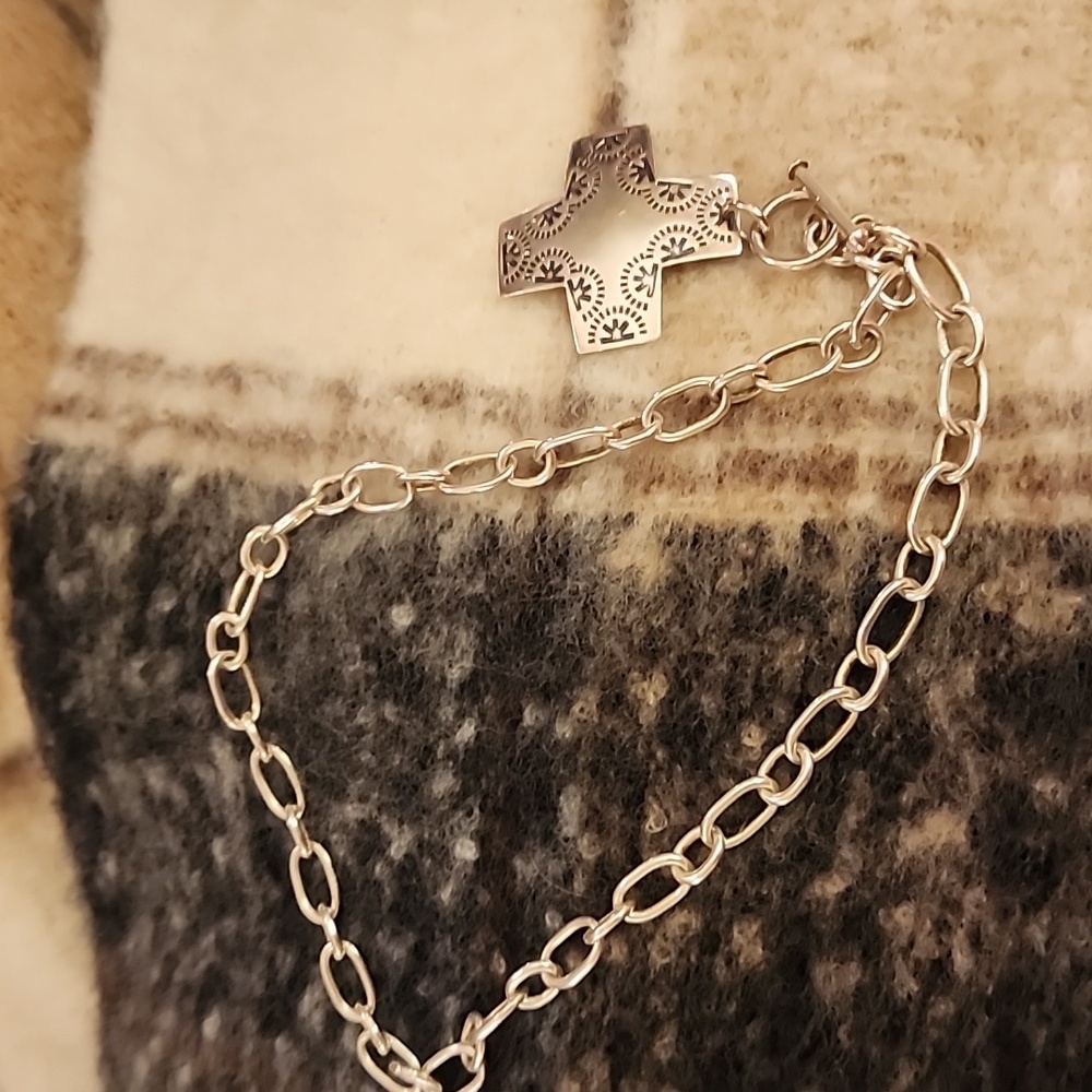 Silpada Cross necklace 16 in. Sterling silver
